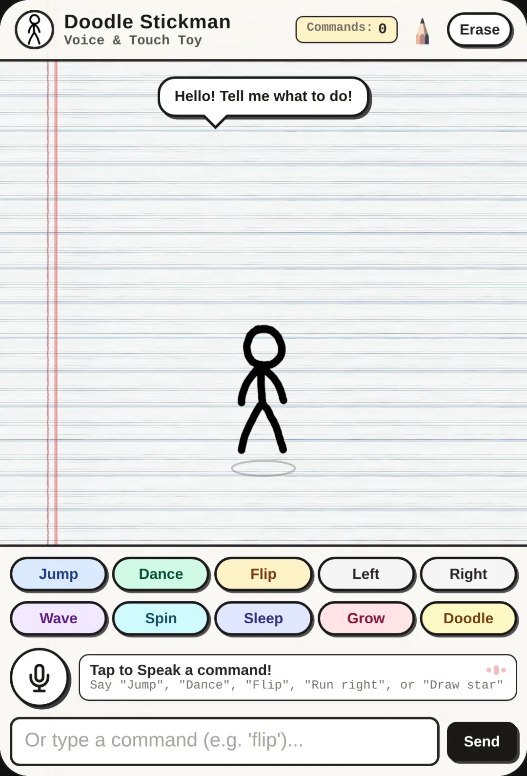 Doodle Stickman Voice Sandbox cover