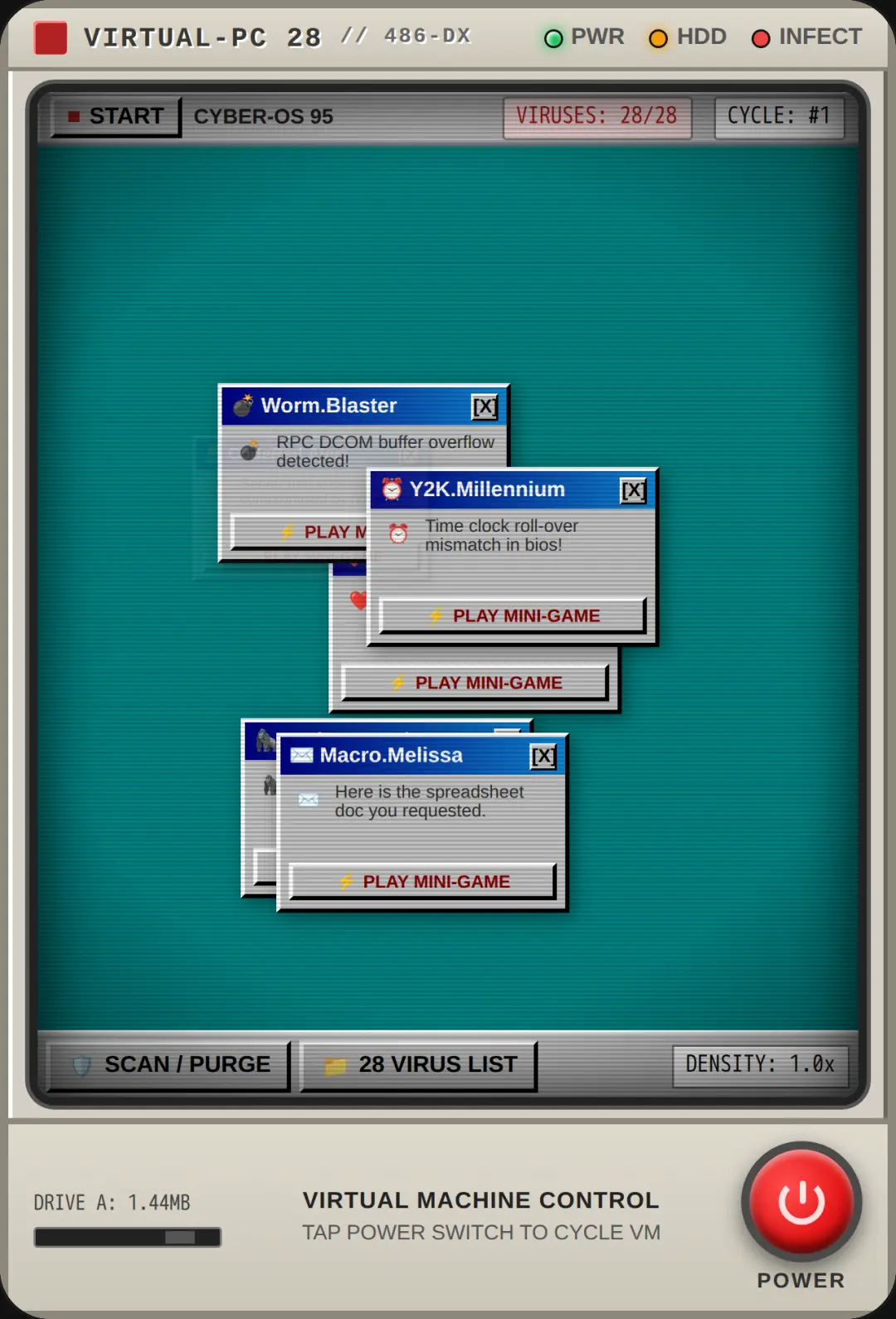 Retro VM 28 Virus Swarm cover