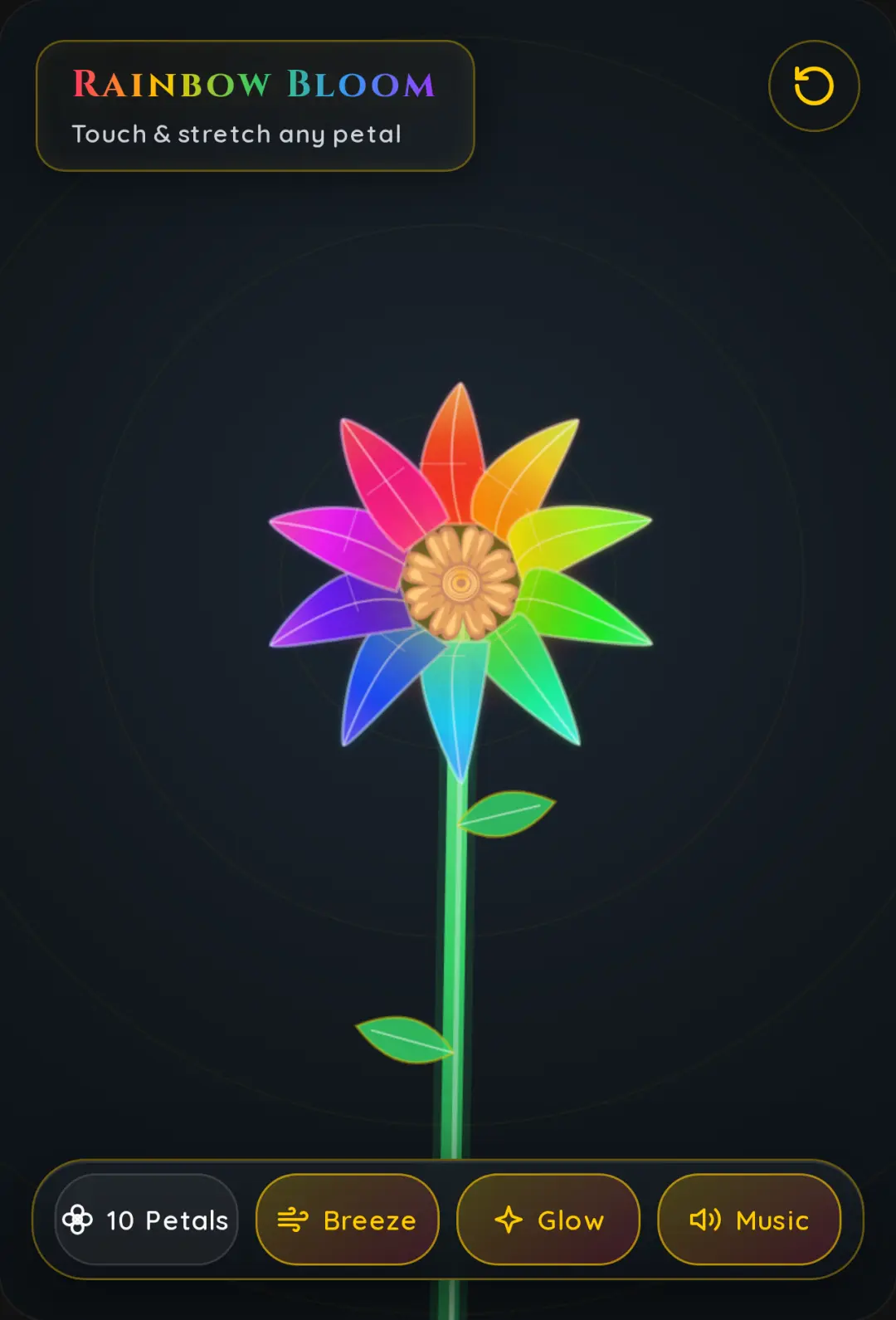 Rainbow Bloom - Tactile Stretching Flower cover