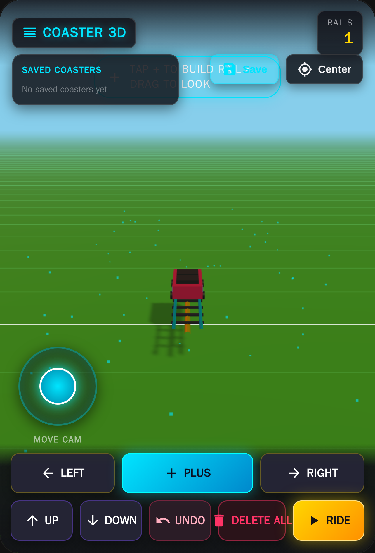 3D Roller Coaster Builder