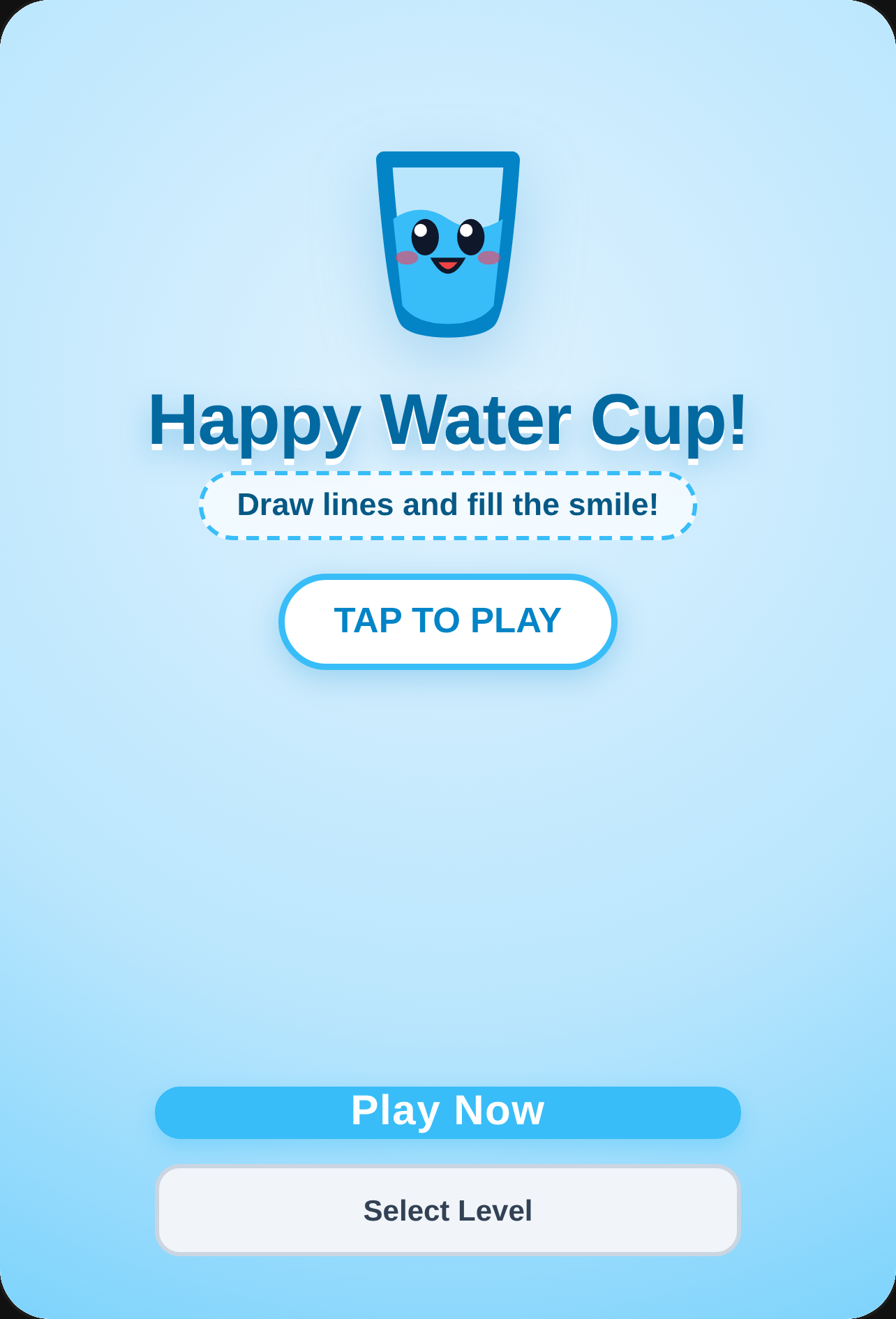 Happy Water Cup - Physics Drawing Puzzle cover