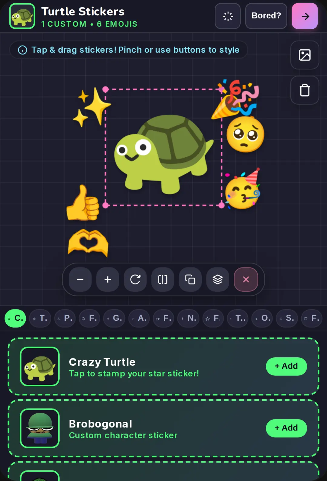 Crazy Turtle Sticker World cover