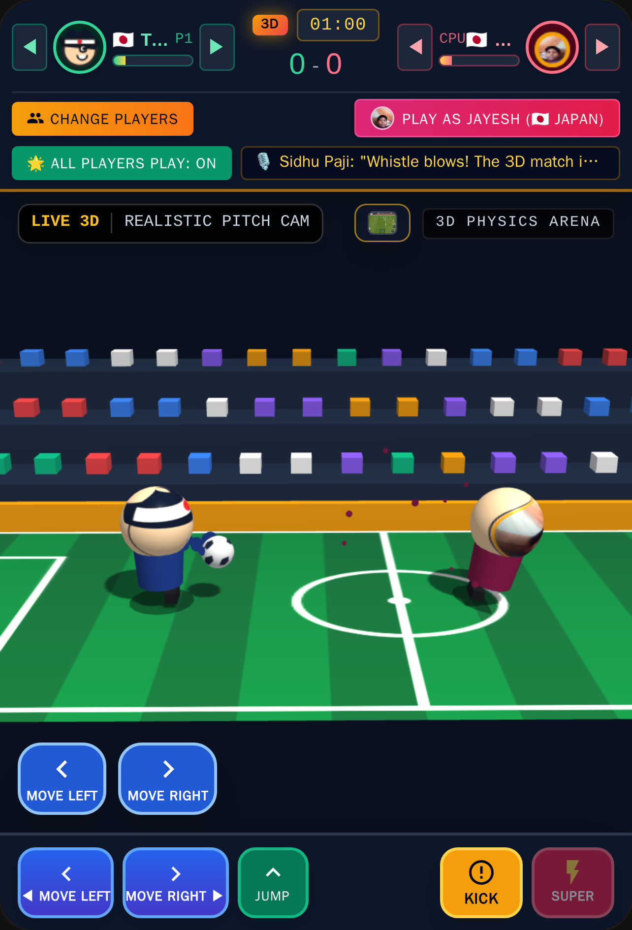 Gully Head Soccer 3D: World and Japan Legends cover