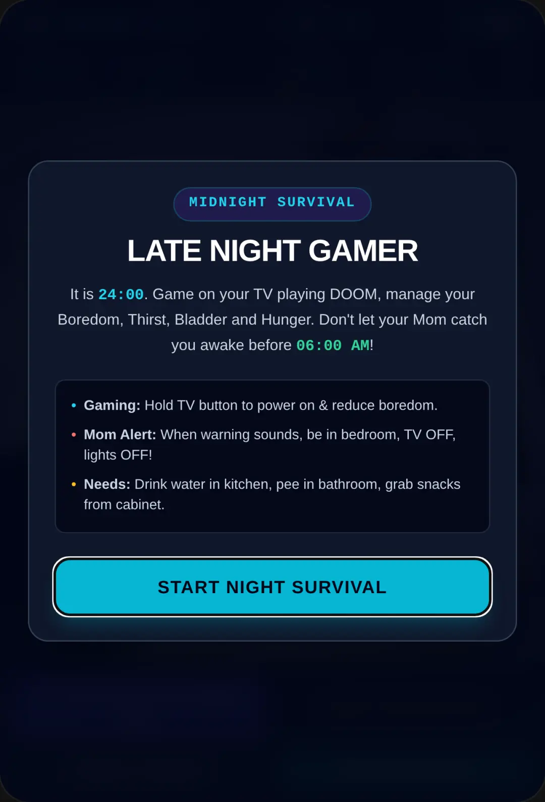 Late Night Gamer: Mom Patrol cover