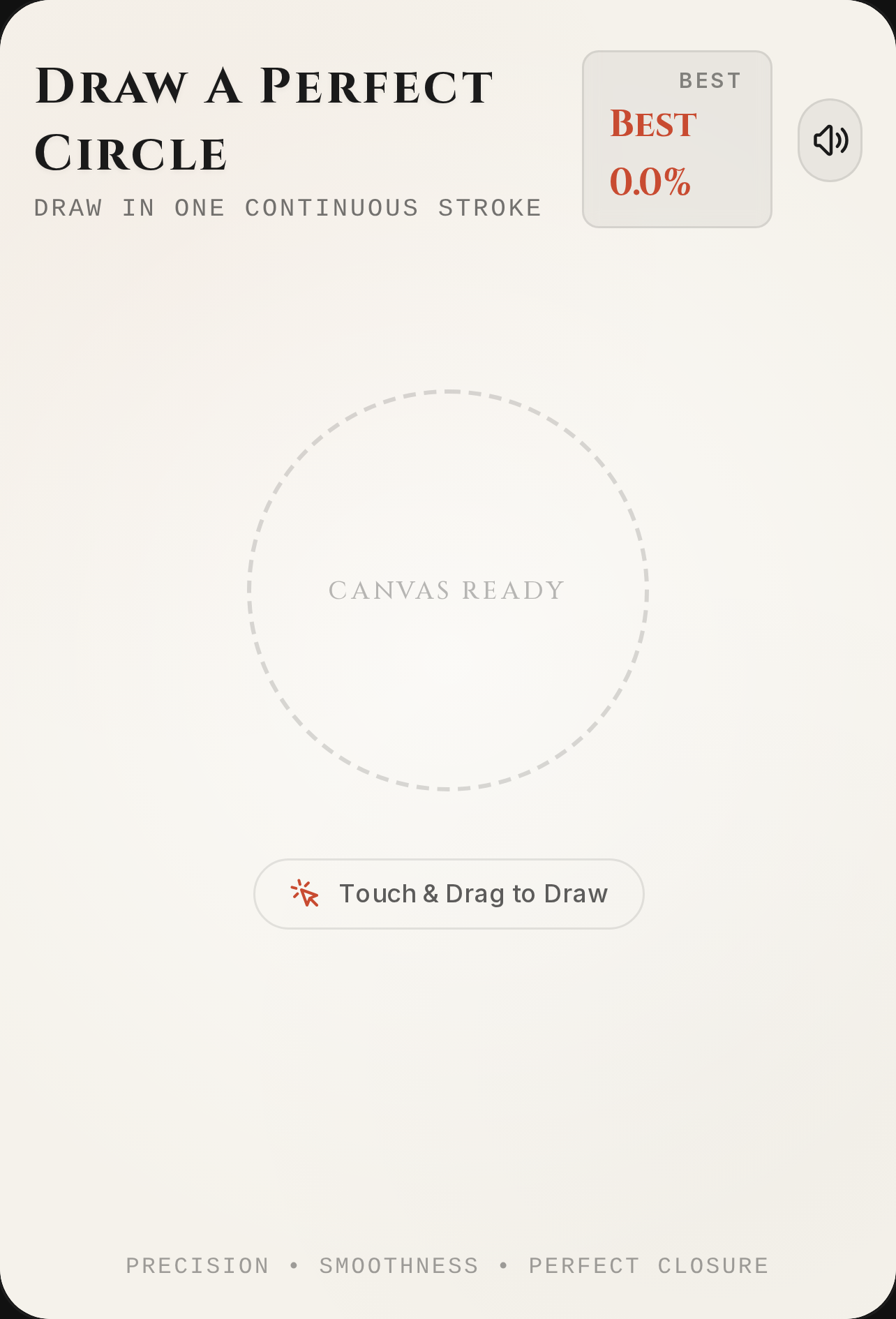 Draw A Perfect Circle cover