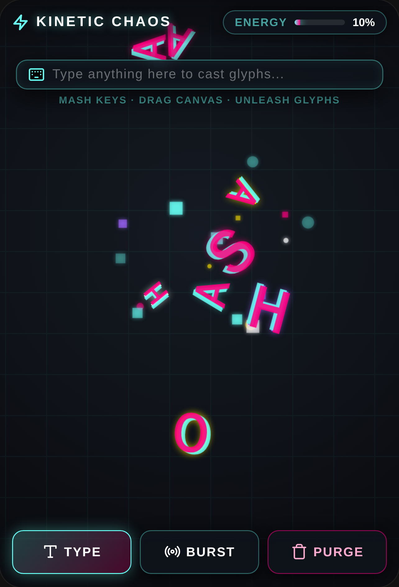 Kinetic Chaos — Typographic Sandbox cover