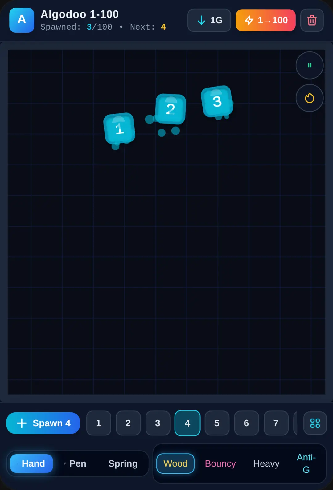 Algodoo Number Sandbox (1 to 101) cover