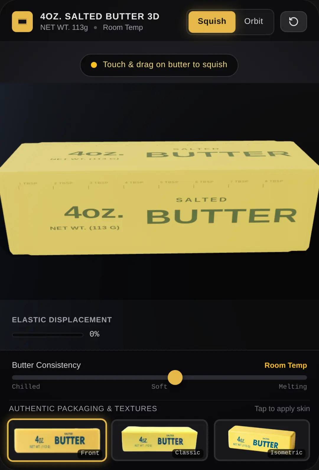 Realistic 3D Butter cover