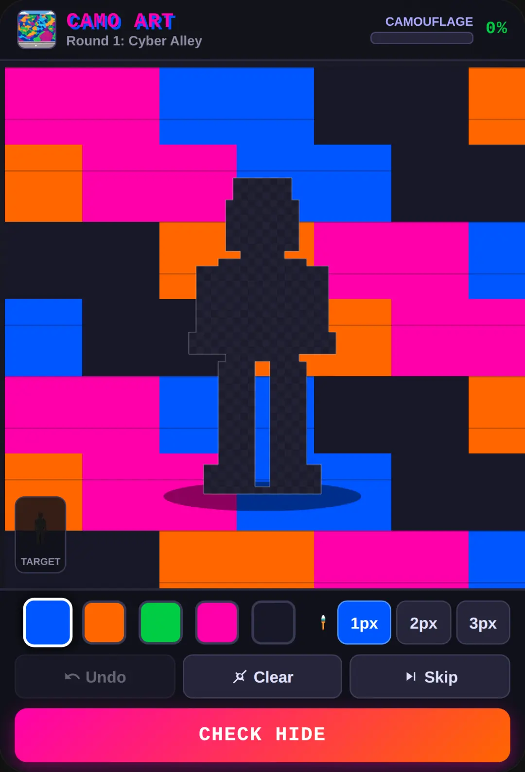Camo Street Art - Pixel Hide cover