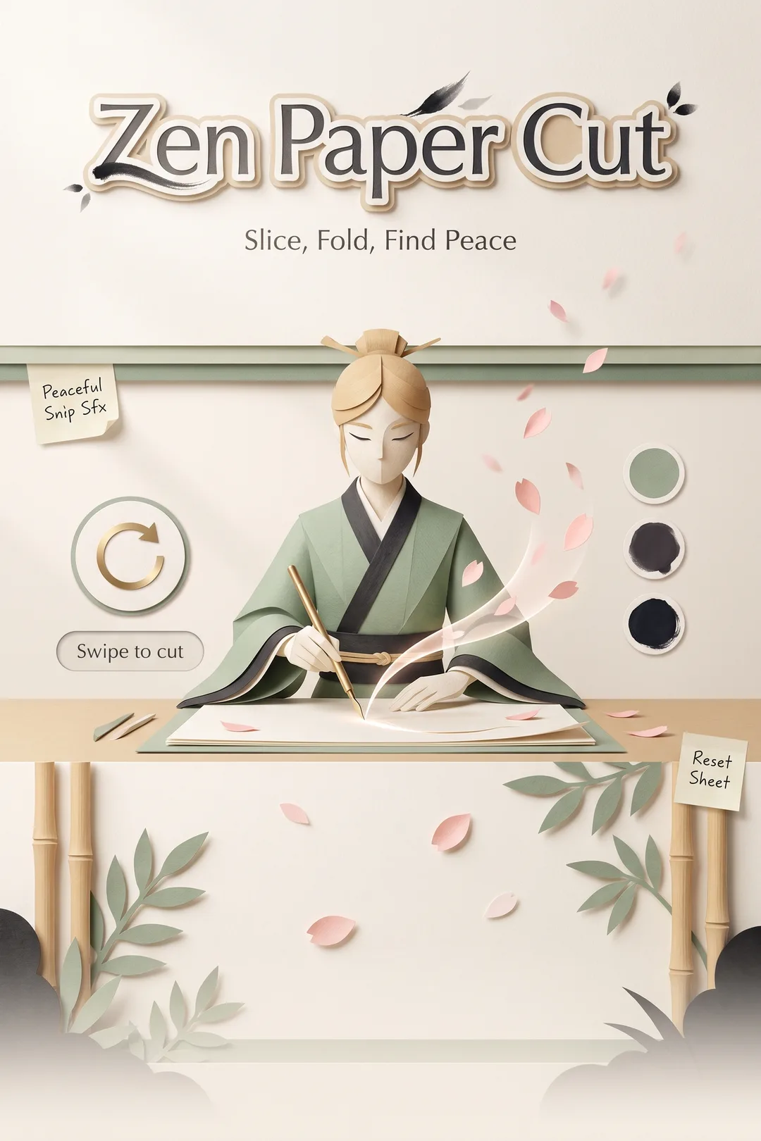 Zen Paper Cut #