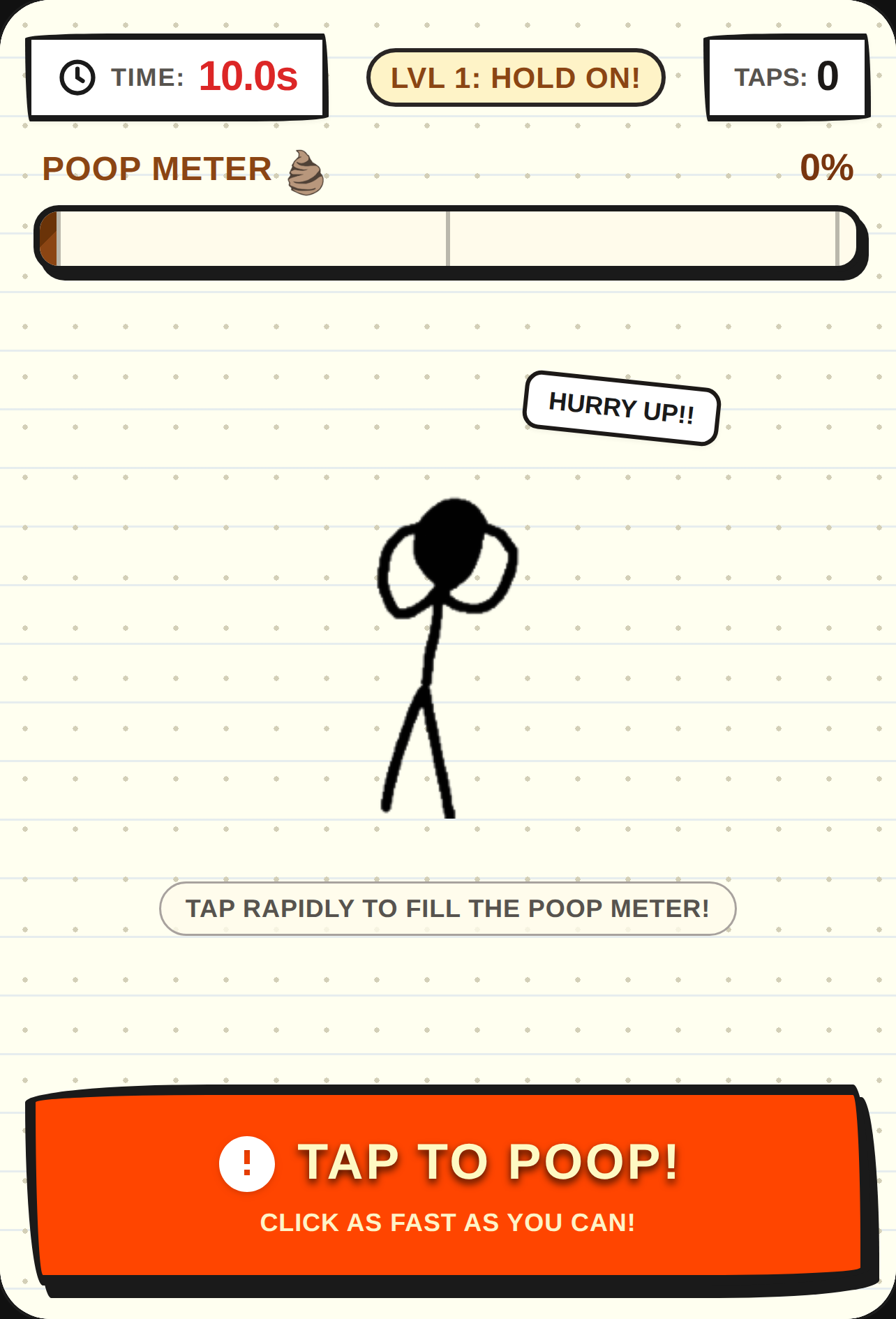 Poop in Your Pants - Stickman Tap Challenge cover