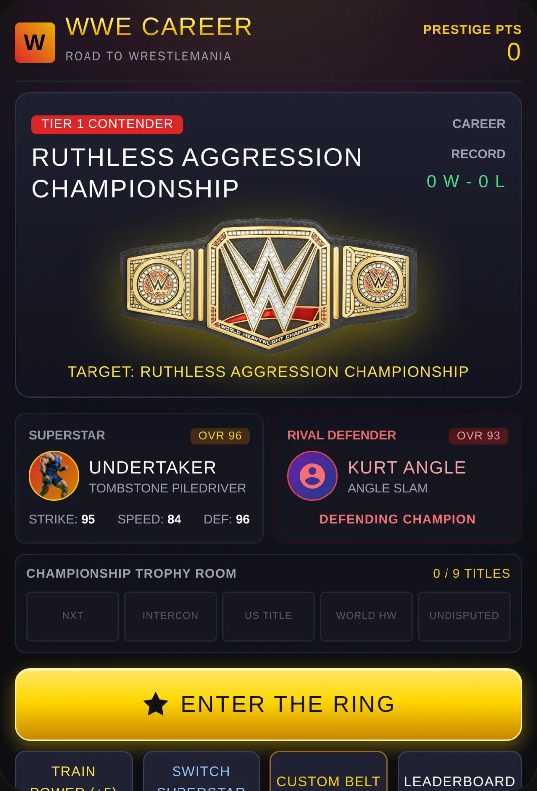 WWE Championship Career cover