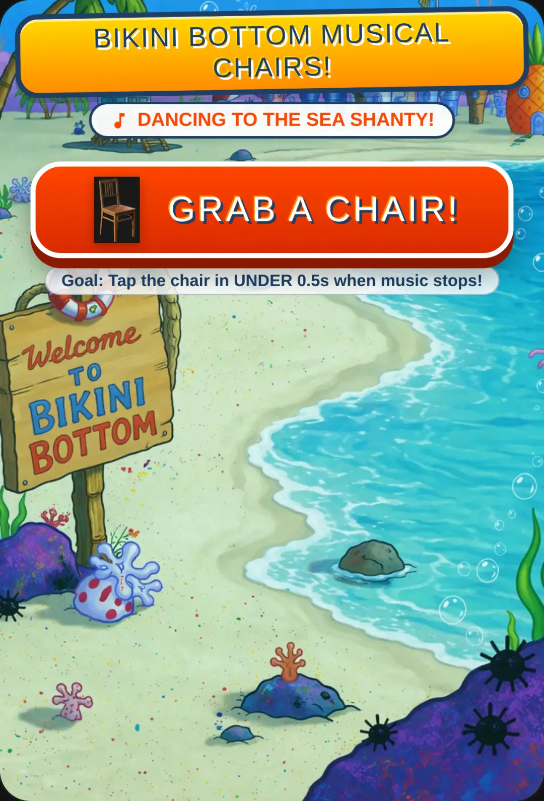 Bikini Bottom Musical Chairs! cover
