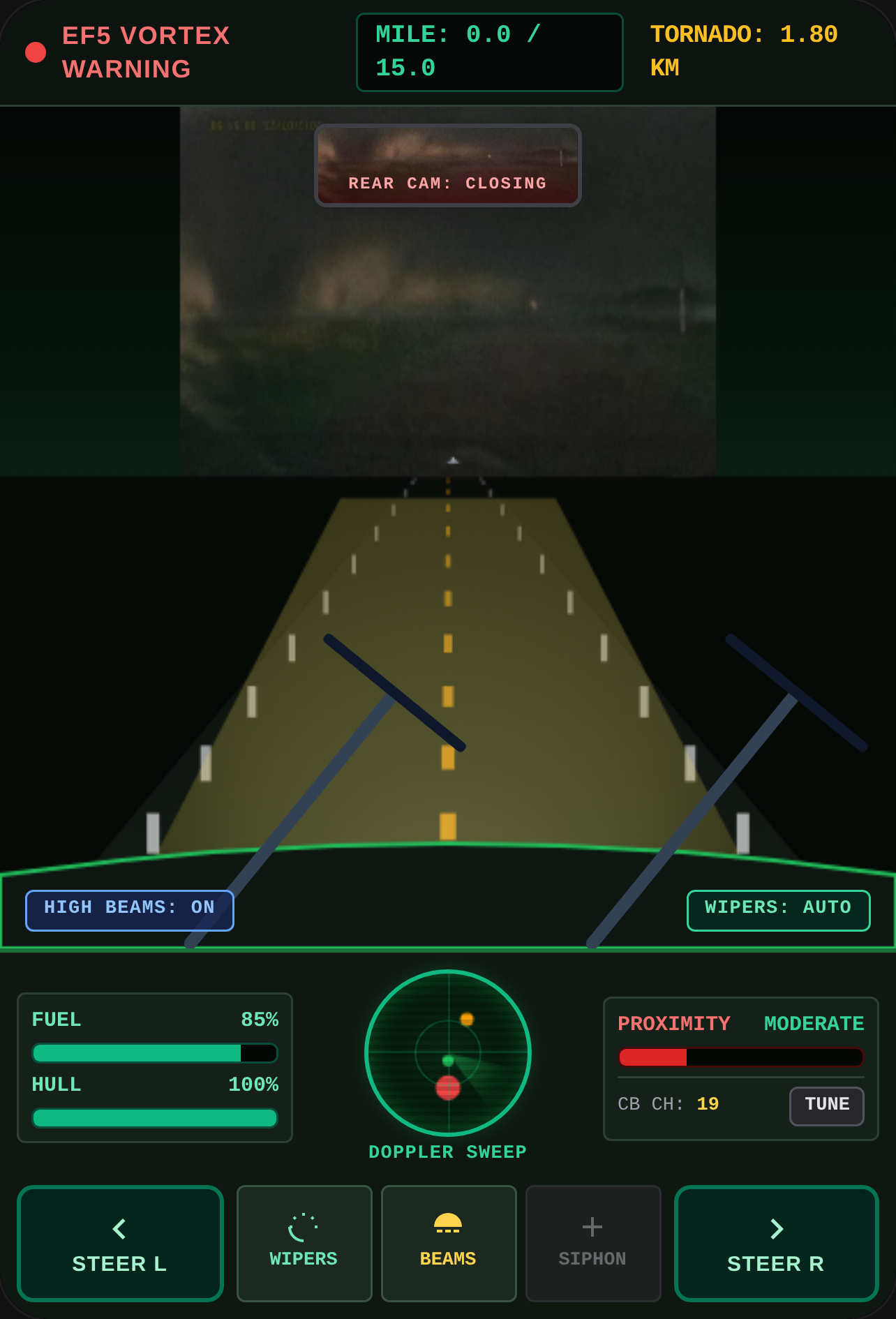 EF5 Anomaly: Storm Chaser Cockpit cover