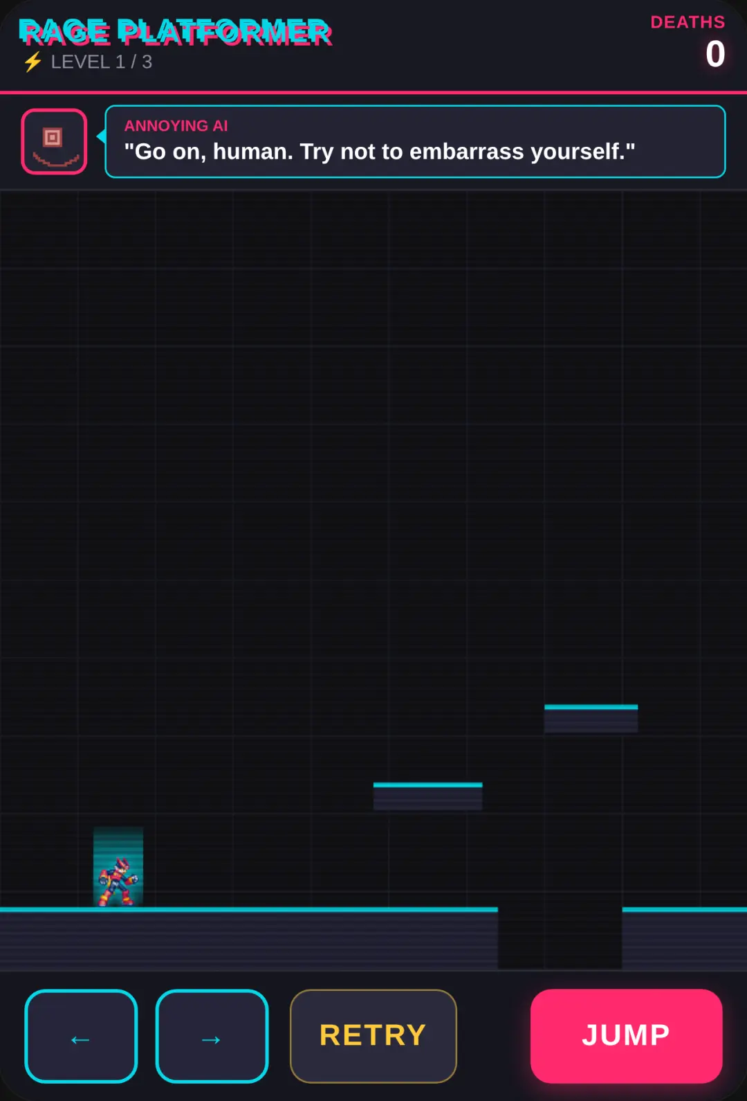 Rage Platformer: Annoying AI cover