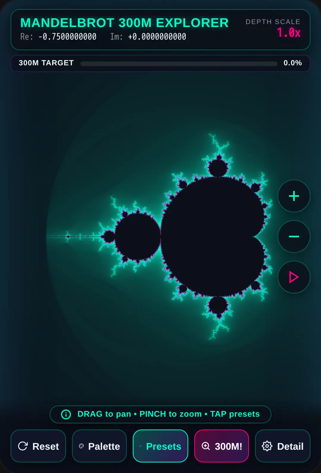 Mandelbrot 300,000,000 Explorer cover