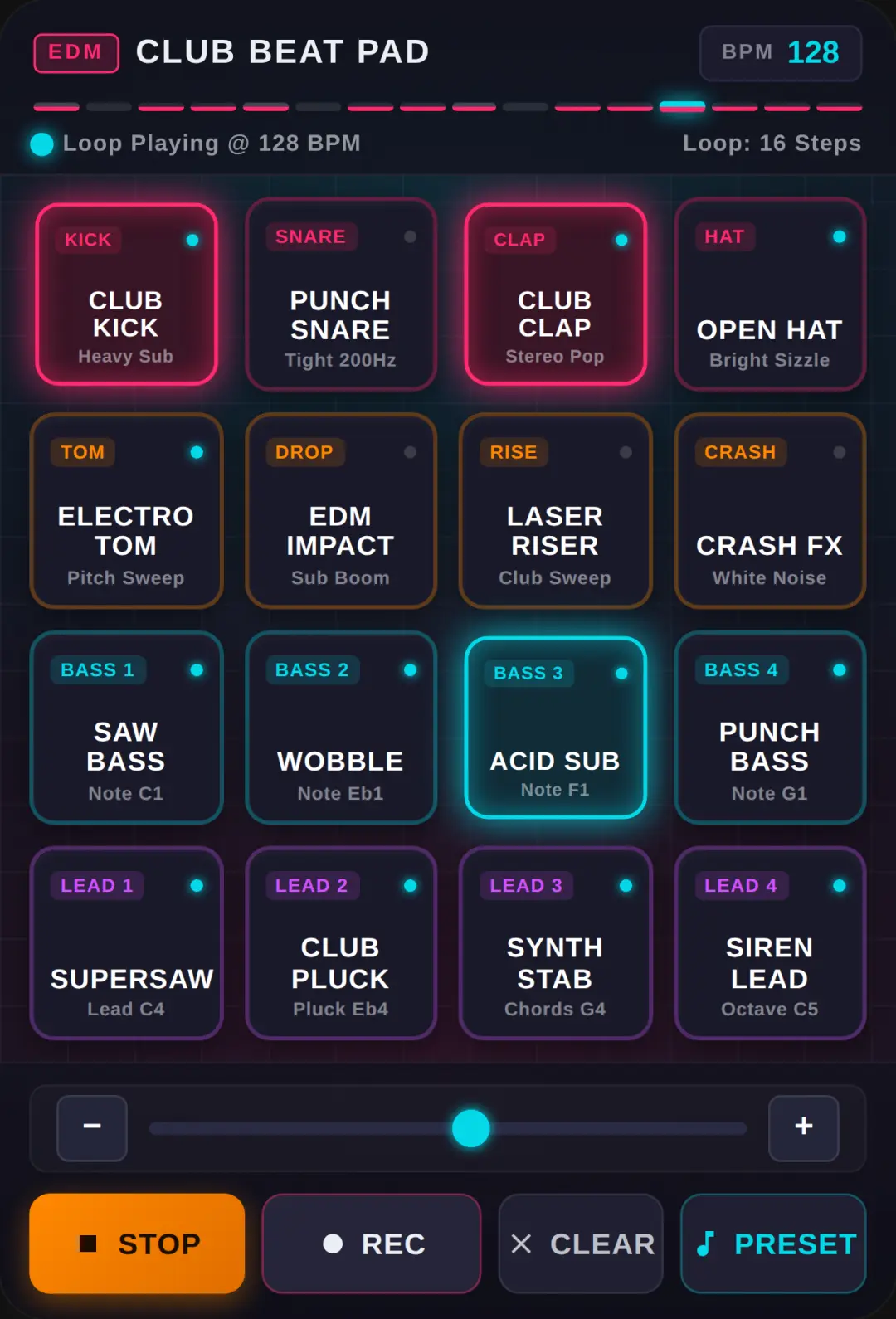 Cyber Beat Pad - EDM Club Machine cover