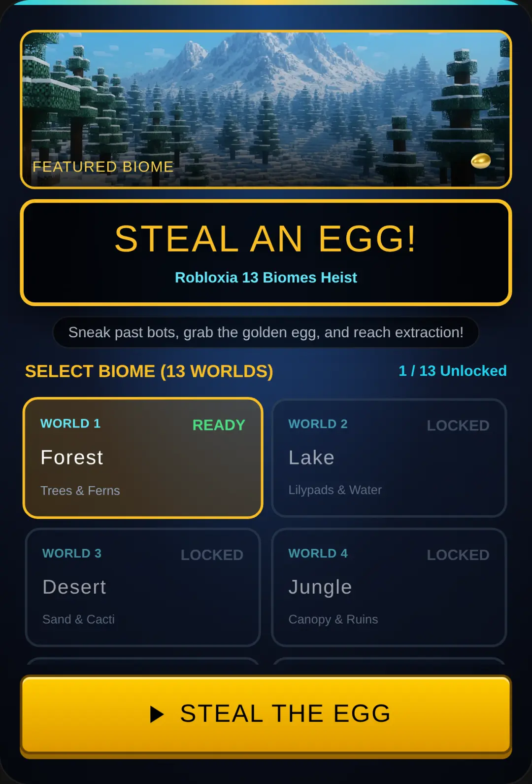 Steal An Egg: Robloxia Biomes cover