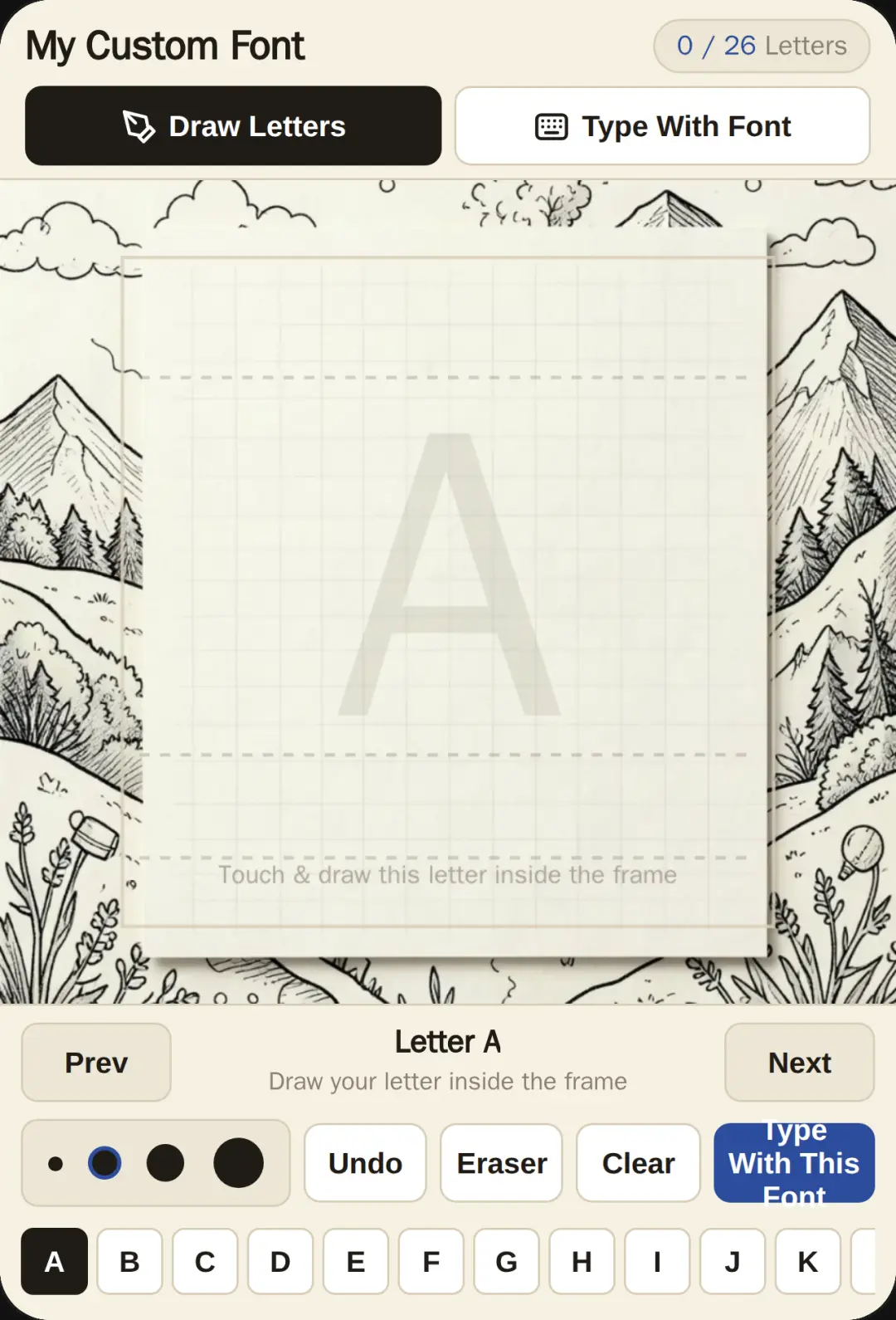 Draw your letter cover