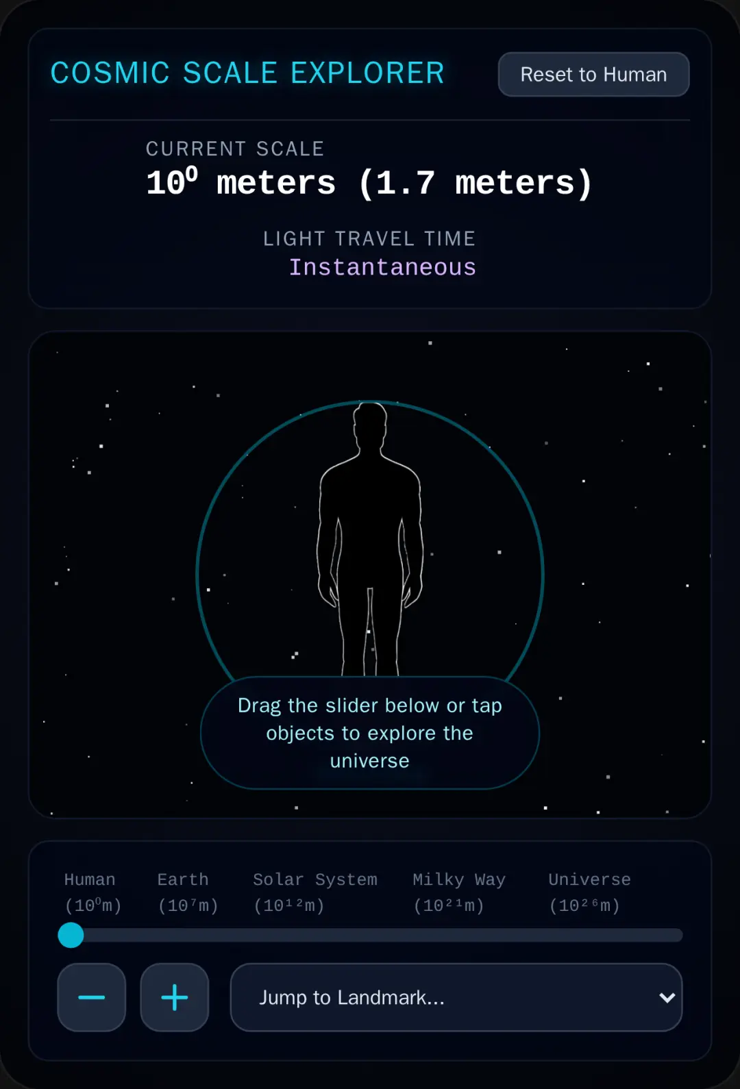 Observable Universe Scale Explorer cover