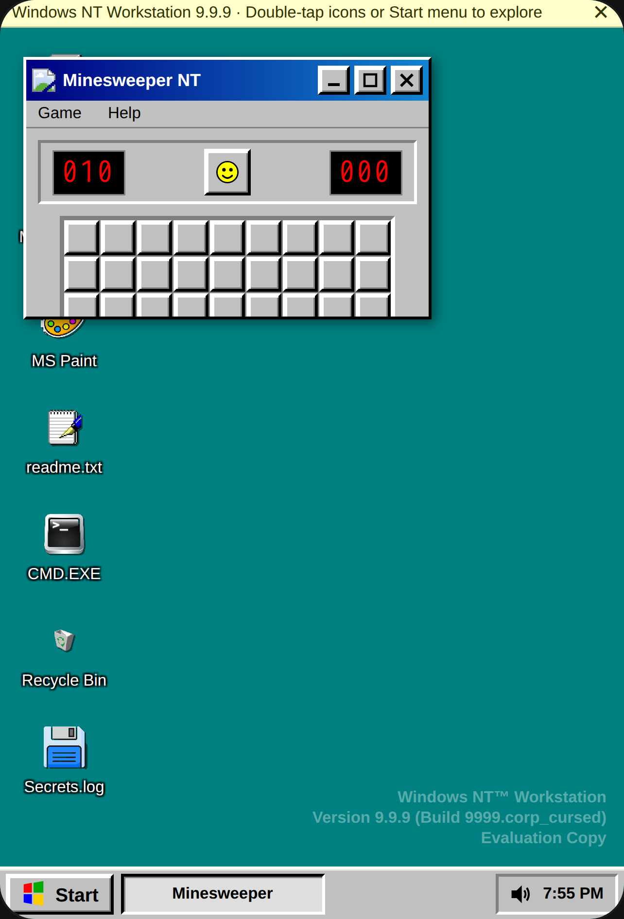 Windows NT Workstation 9.9.9 cover