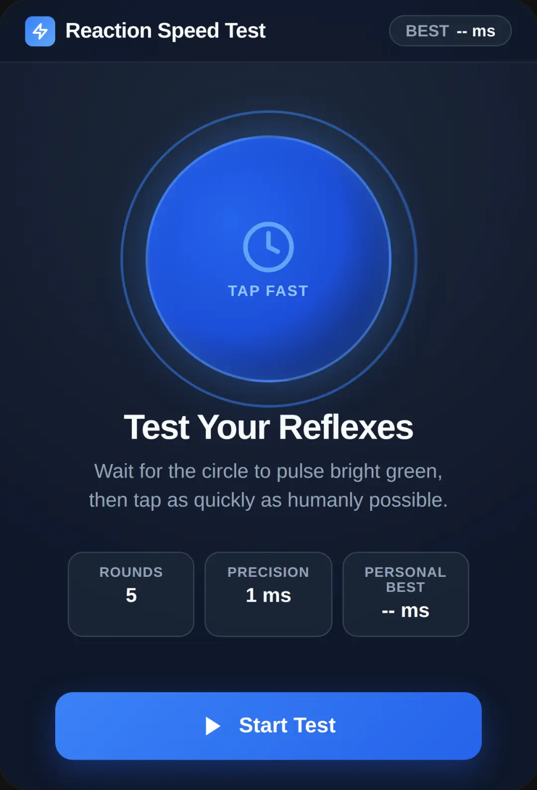 Reaction Speed Test cover