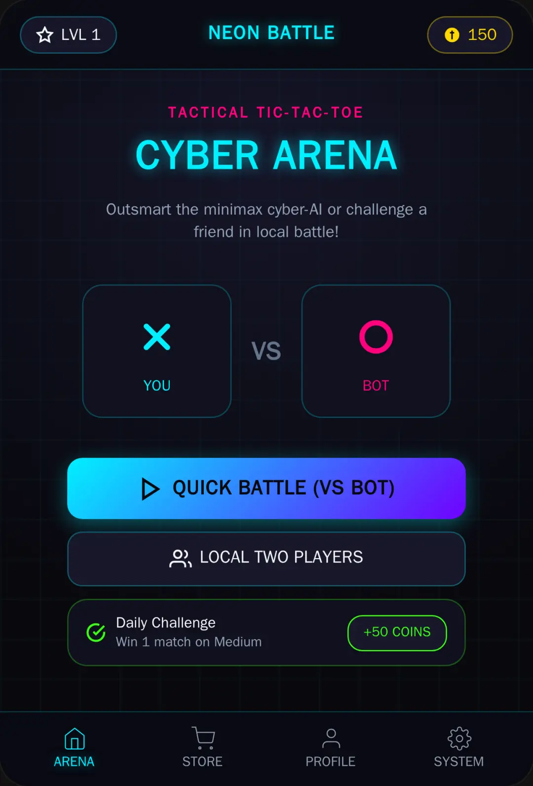 Tic-Tac-Toe Battle cover