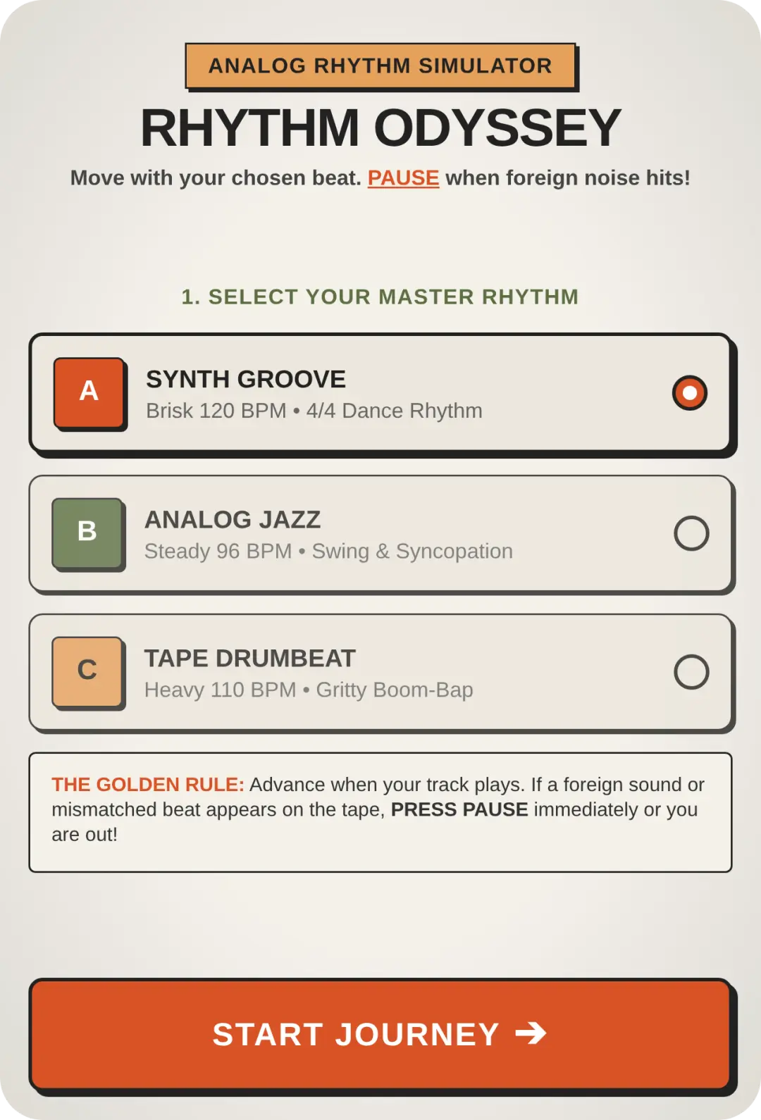 Rhythm Odyssey: Beat or Pause cover