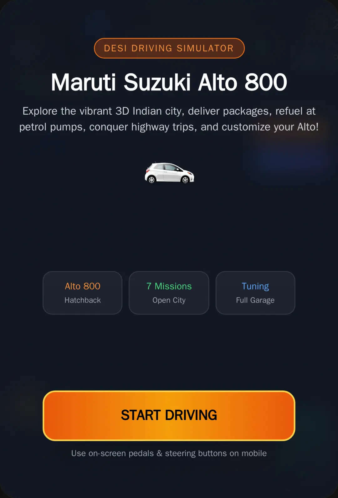 Maruti Suzuki Alto 800 - Indian City Driving Simulator cover