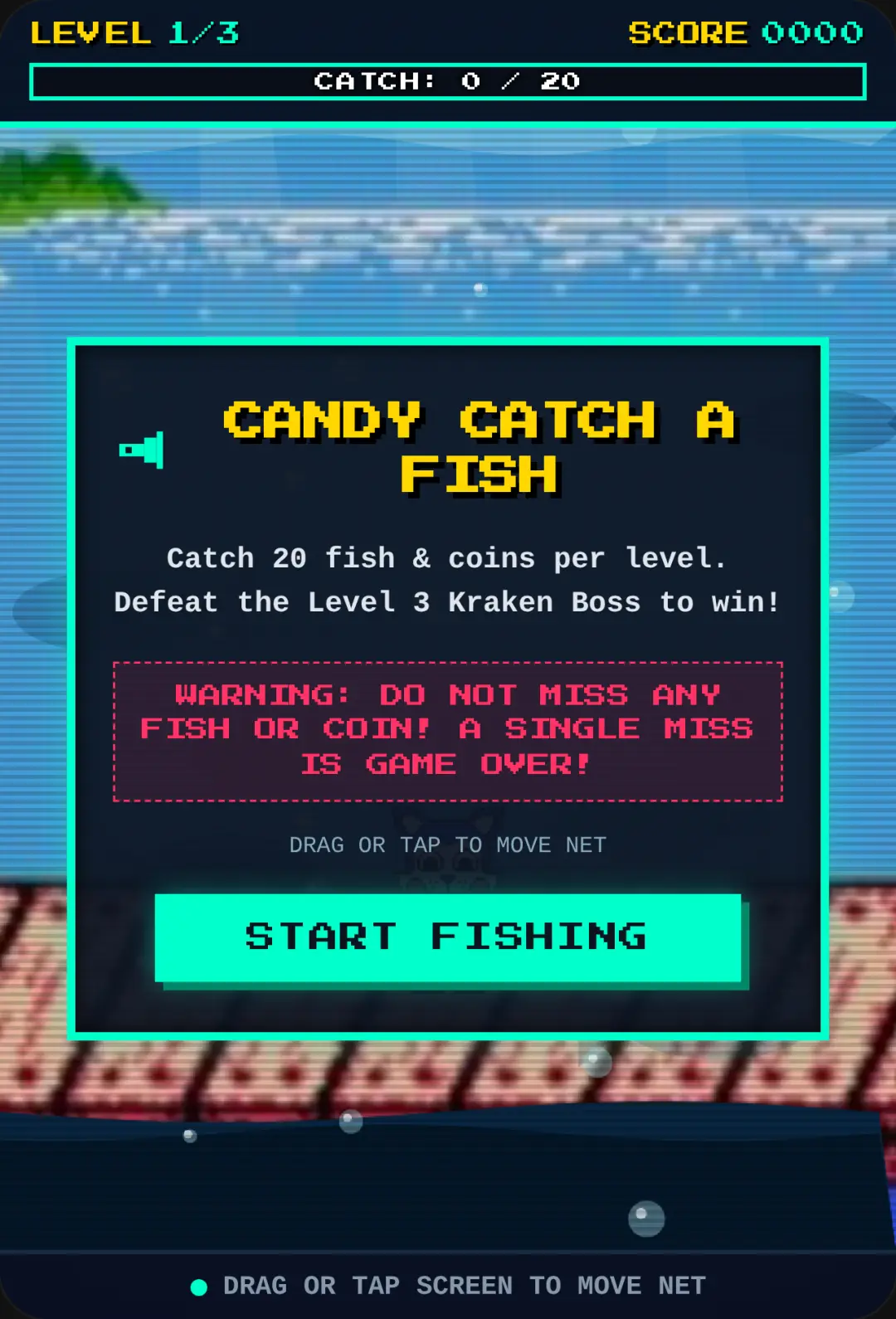 candy catch fish cover