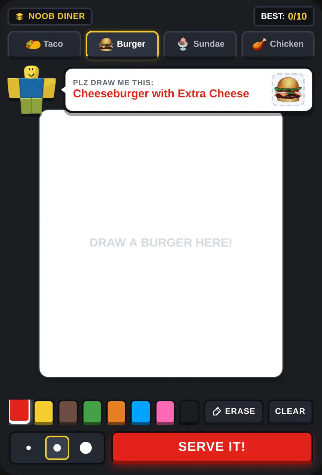 Roblox Noob Food Drawing cover