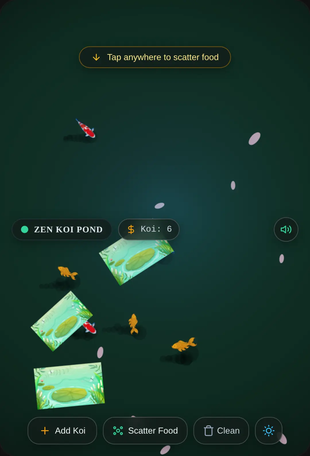 Zen Koi Pond Sandbox cover