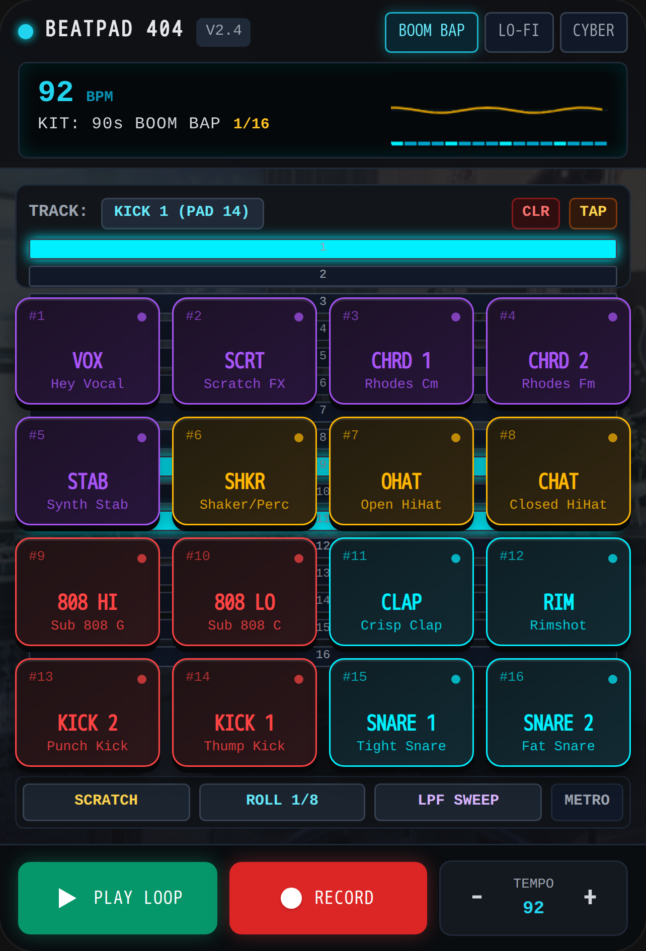 BEATPAD 404 - Groovebox cover