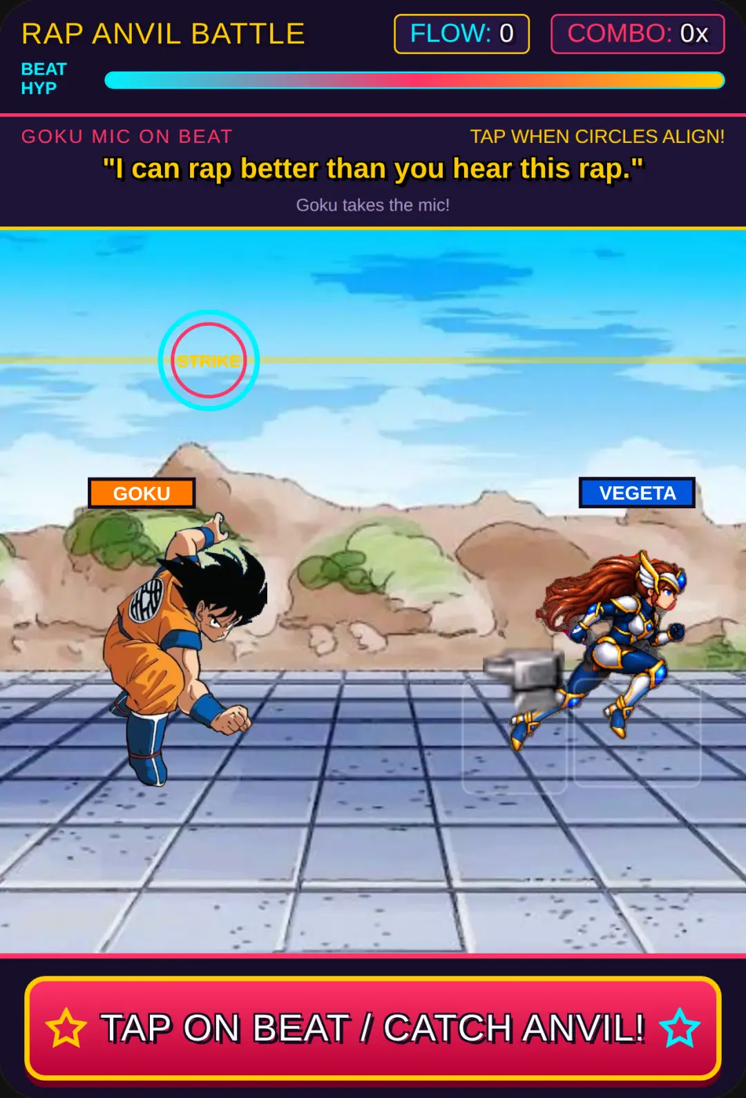 Goku vs Vegeta Rap Anvil Battle cover
