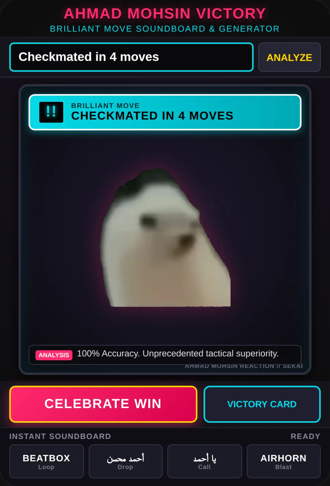 Ahmad Mohsin Victory Generator cover