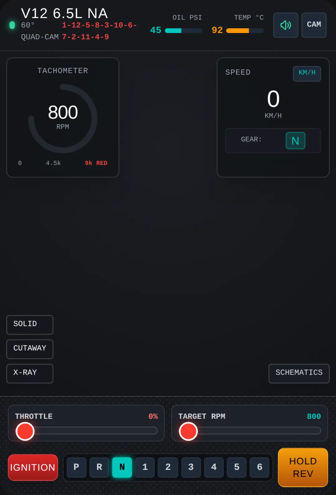 V12 Engine Simulator - RPM & Speed Controller cover