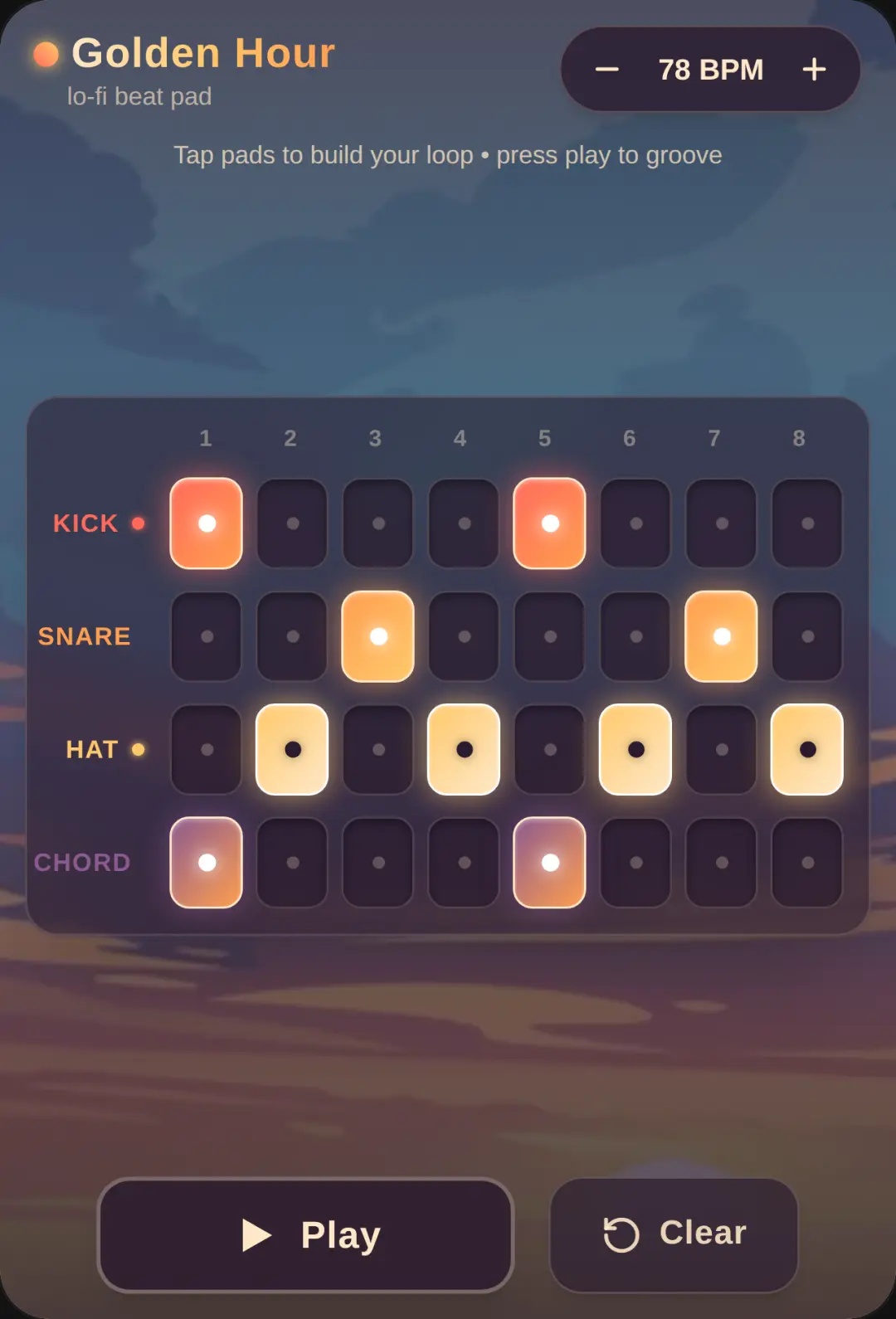 Golden Hour Beat Pad ha cover