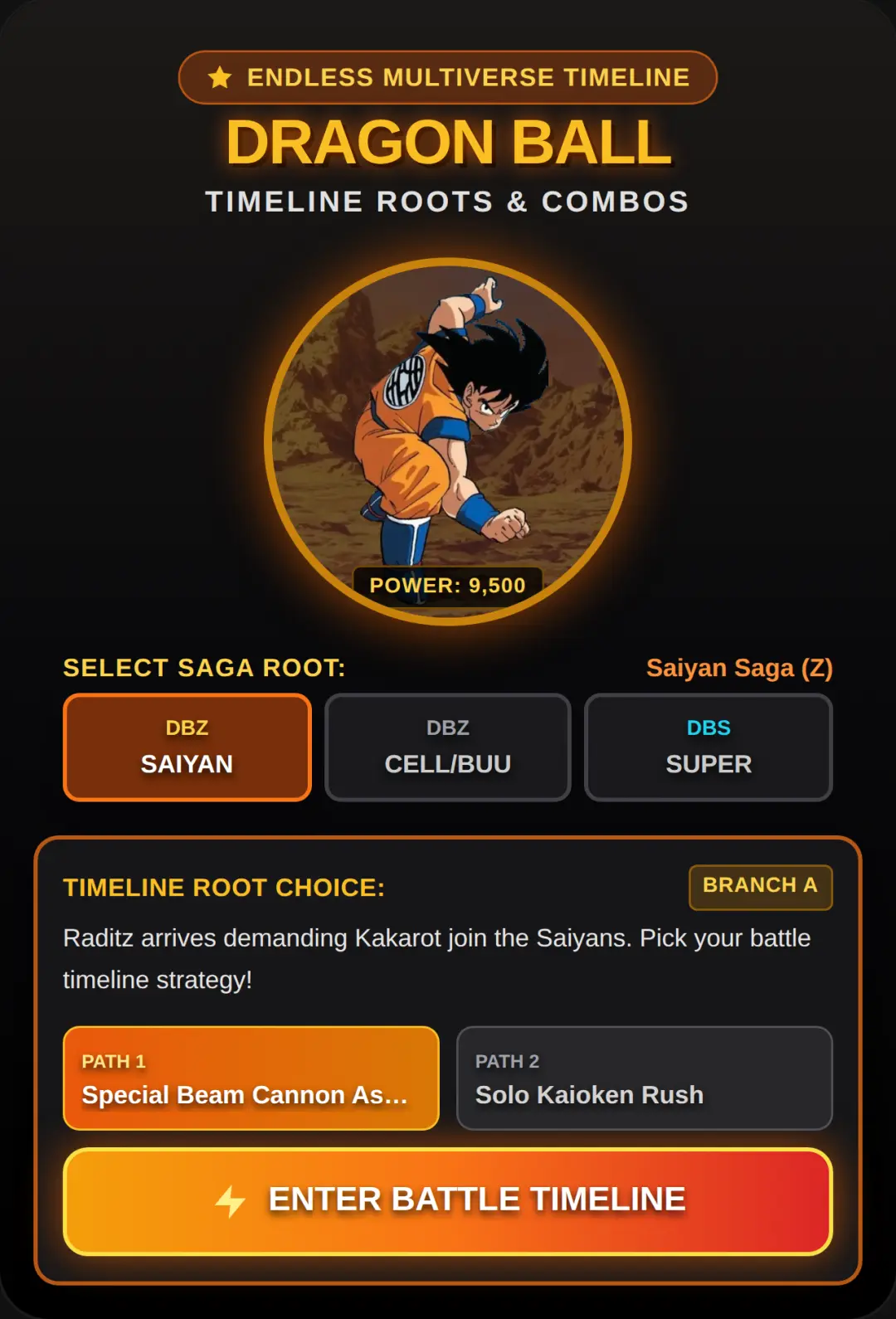 Dragon Ball: Endless Timelines cover