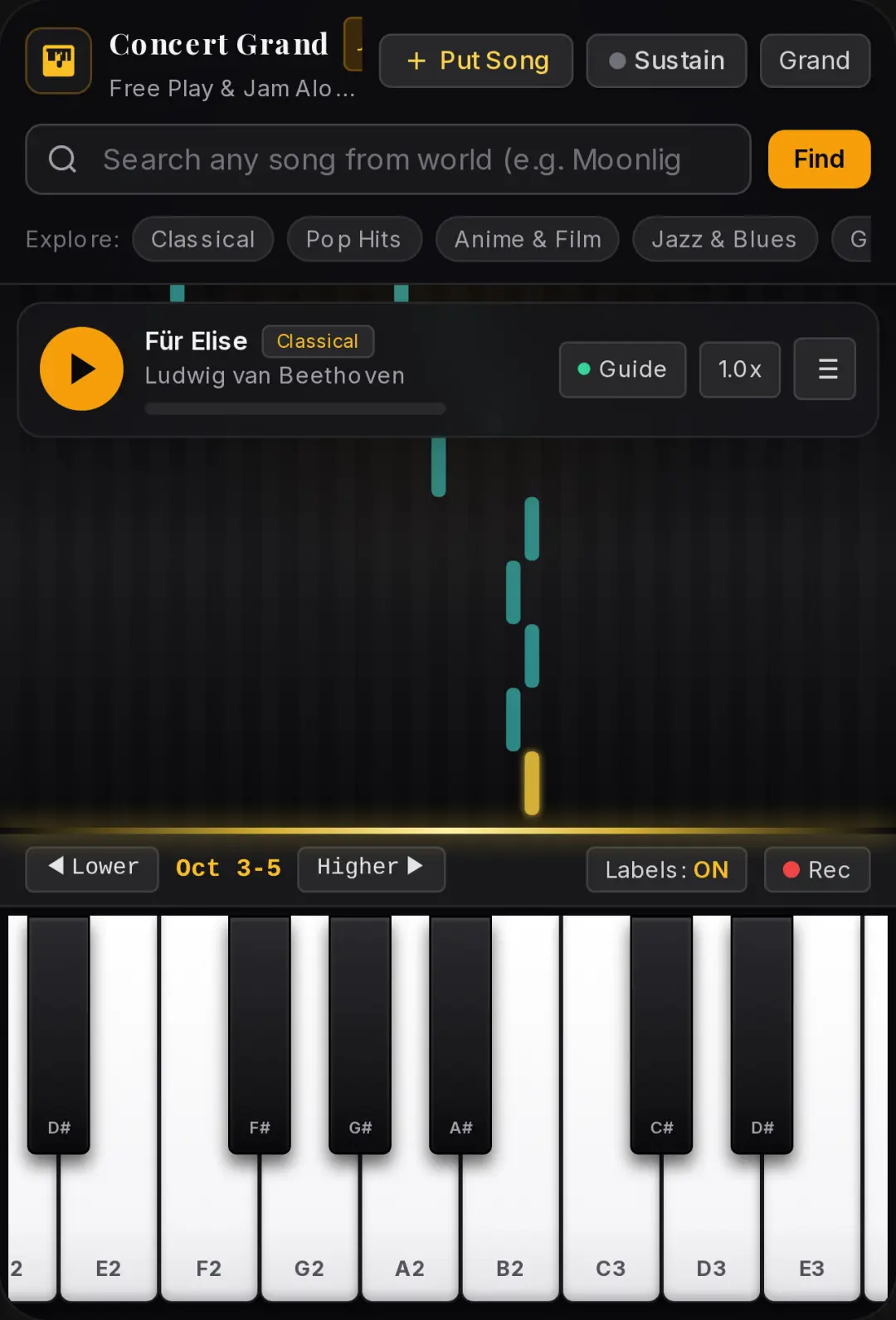 Midnight Grand Piano cover