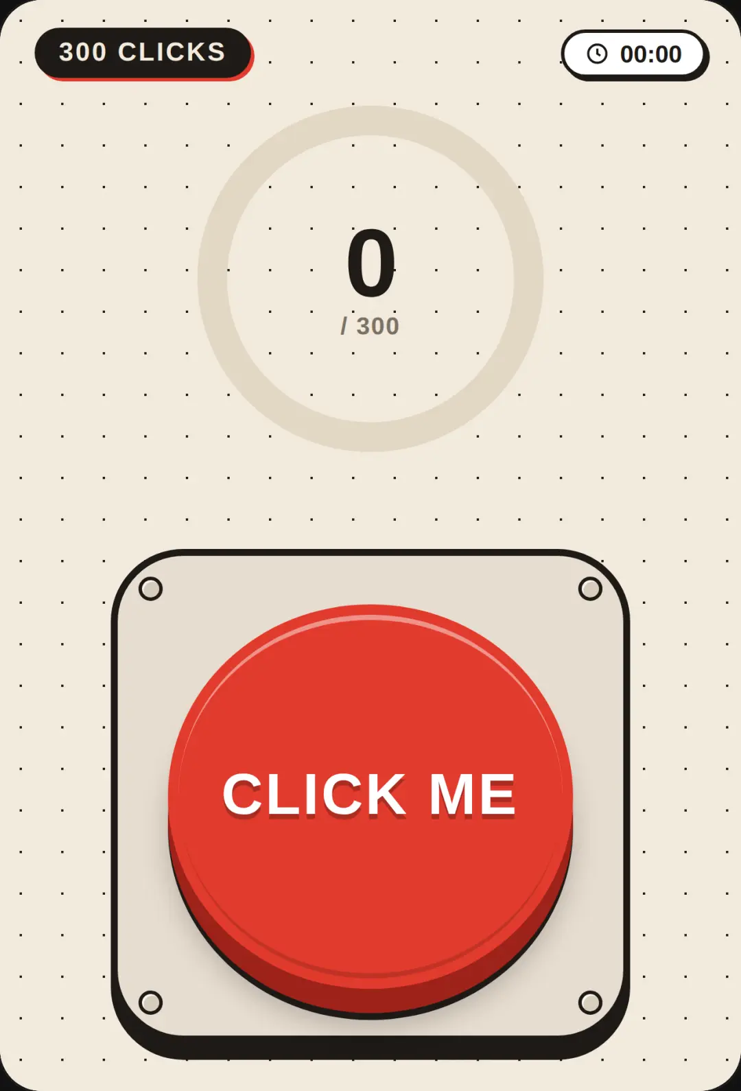 Click Me - 300 Clicks Challenge cover