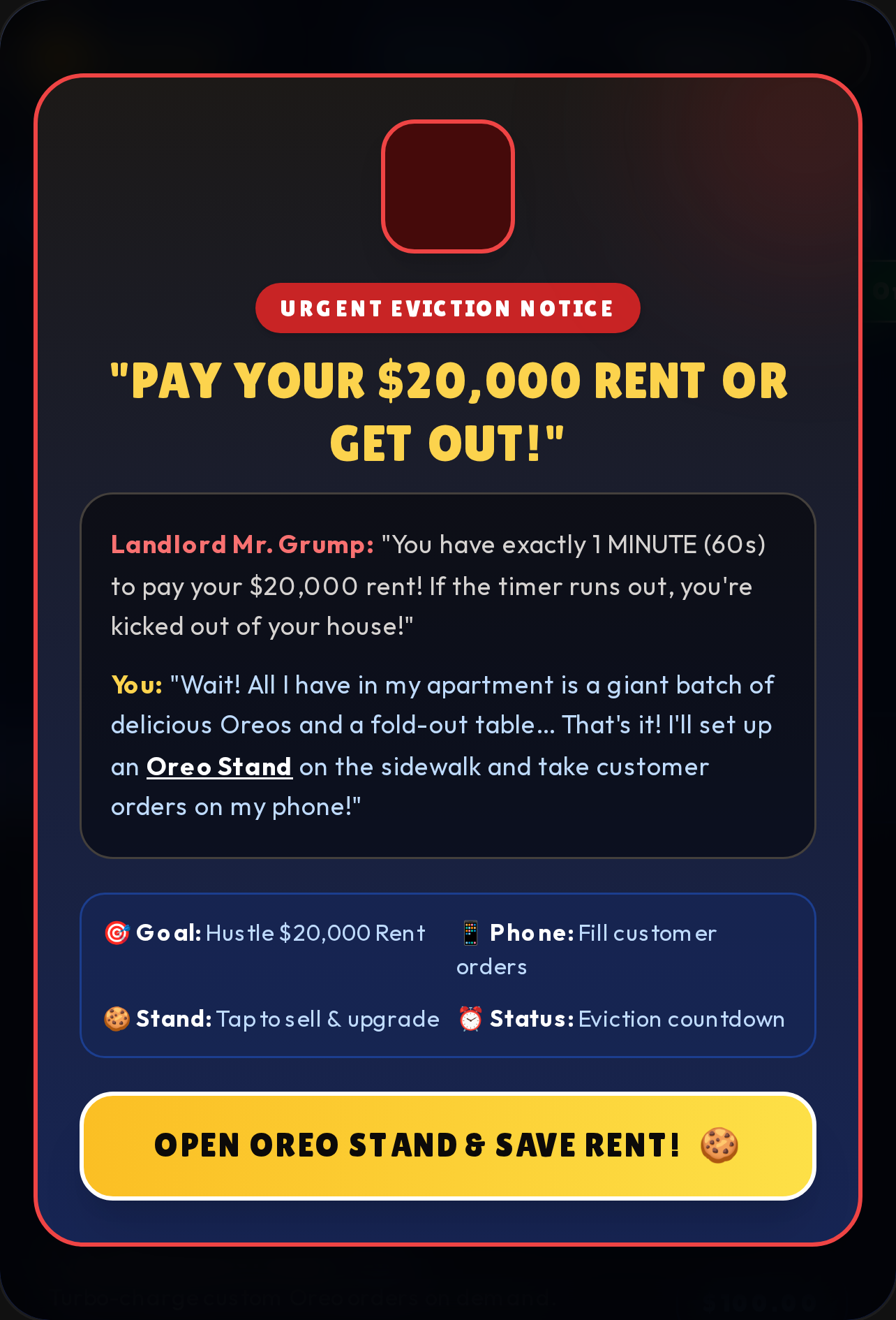 Oreo Stand: Pay the Rent! cover
