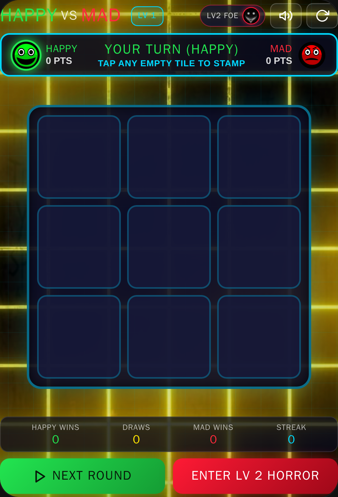 Happy Mad Tic-Tac-Toe: Level 2 Horror Room cover