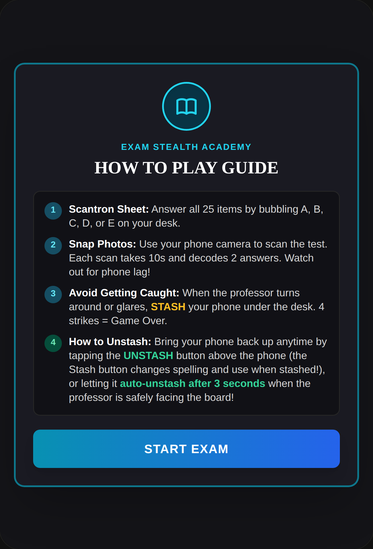 Exam Stealth: Secret Scan cover