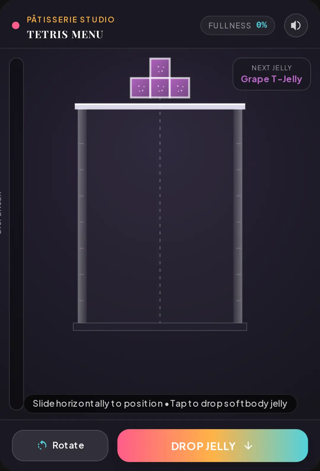 Tetris Menu: Softbody Dessert cover
