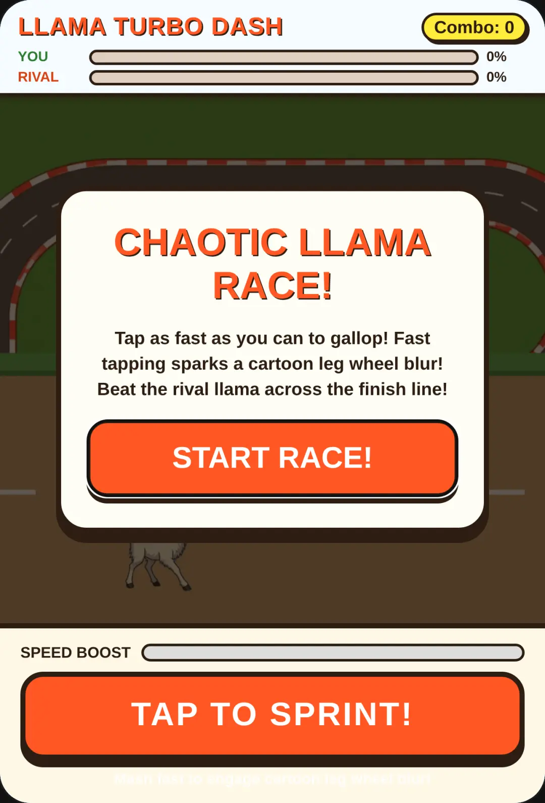 Chaotic llama game cover