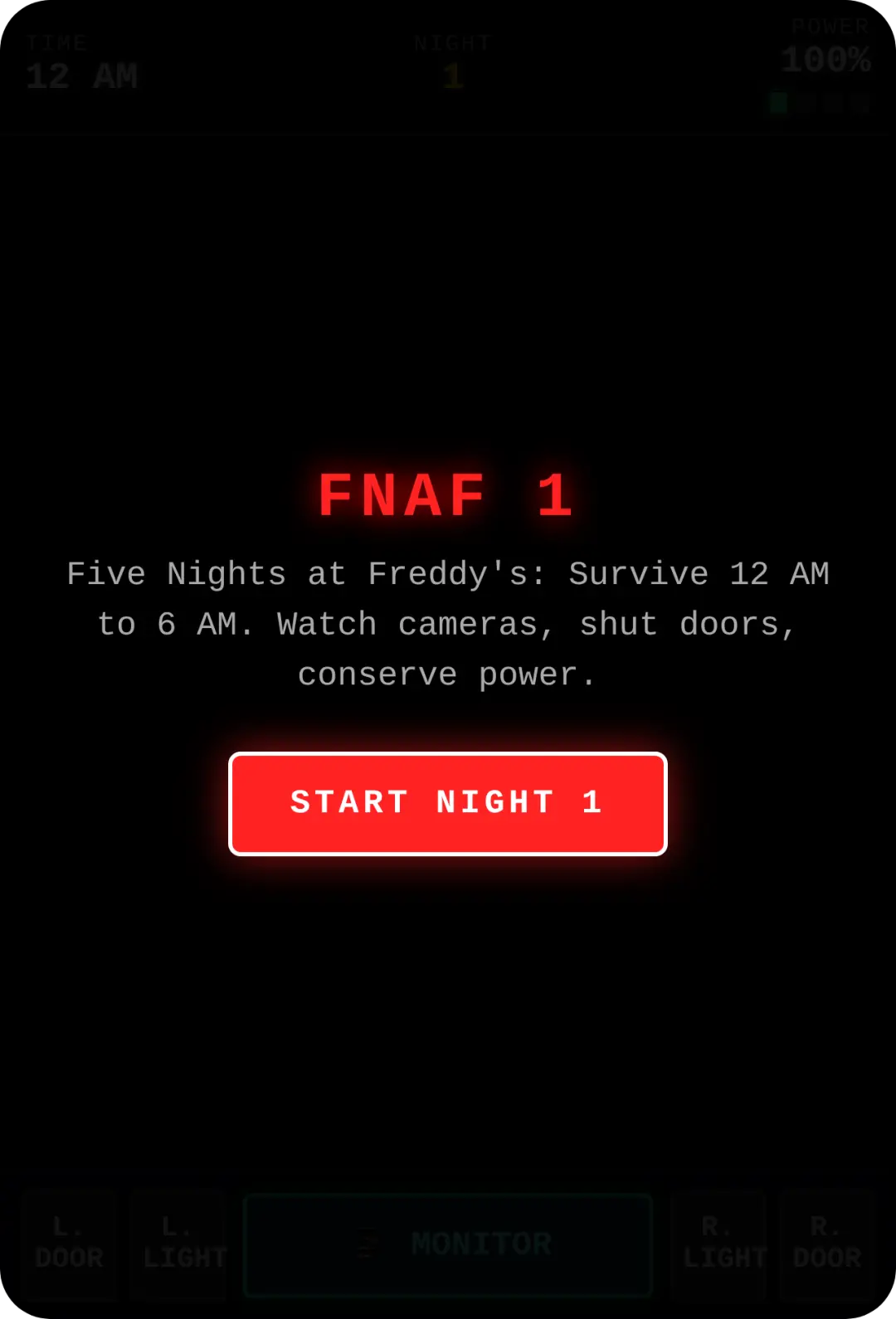 FNAF 1 - Five Nights at Freddy's cover
