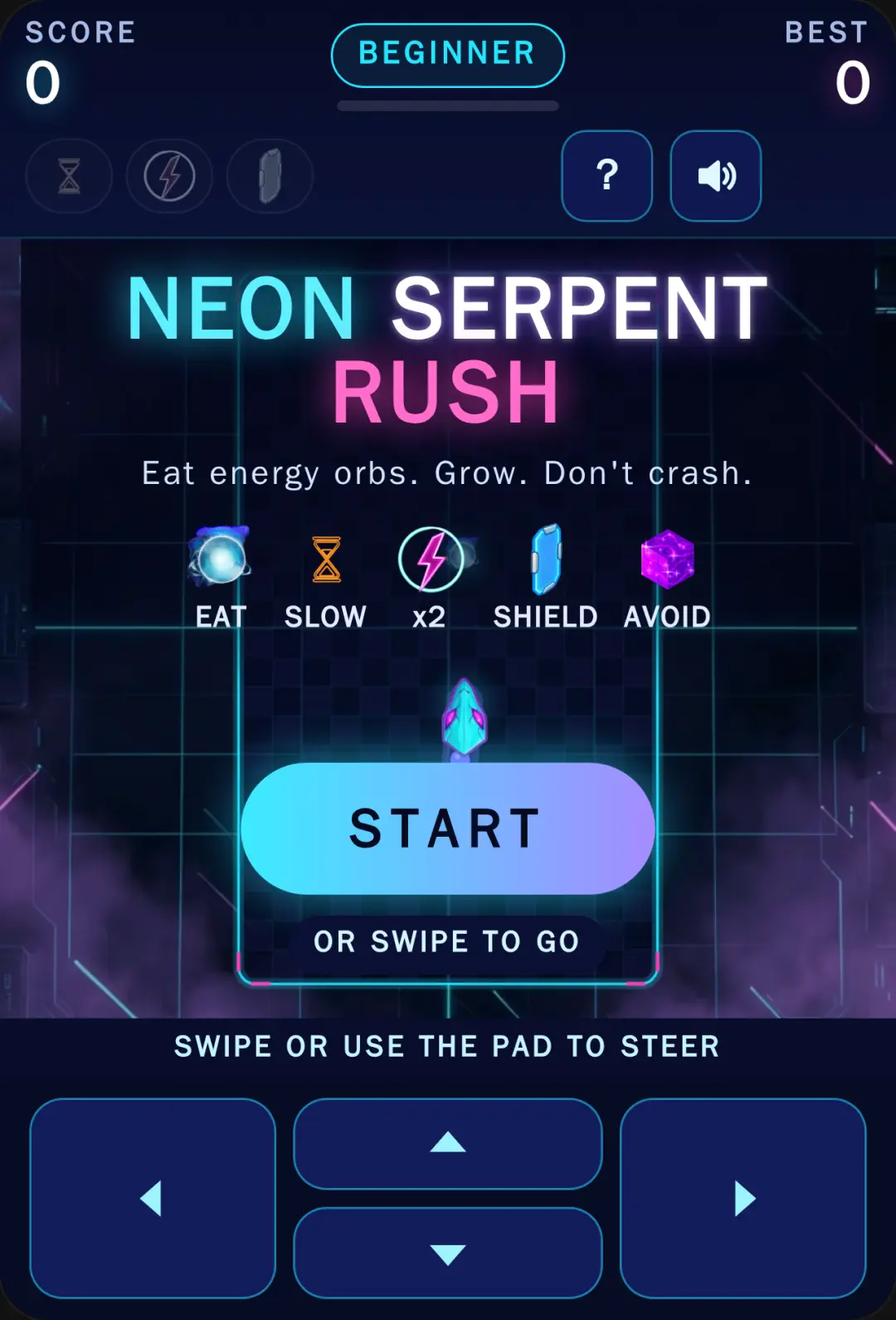 Neon Serpent Rush!! Most Played 80’s & 90’s game!! game!! cover