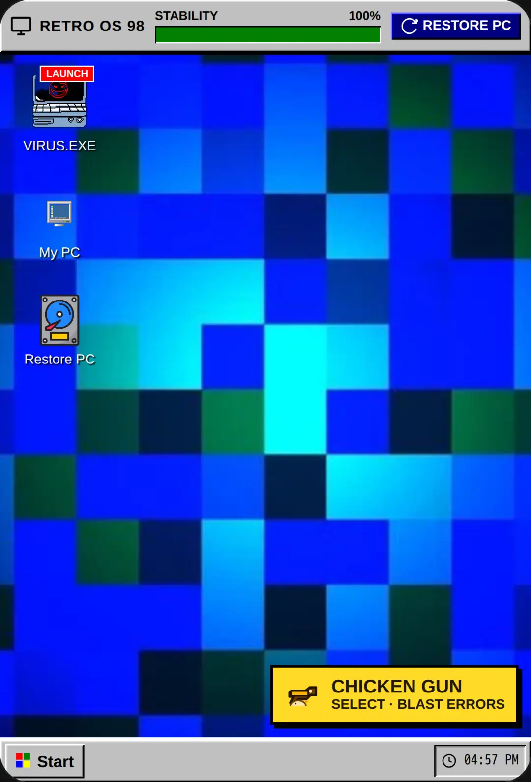 VIRUS.EXE Desktop Simulation cover