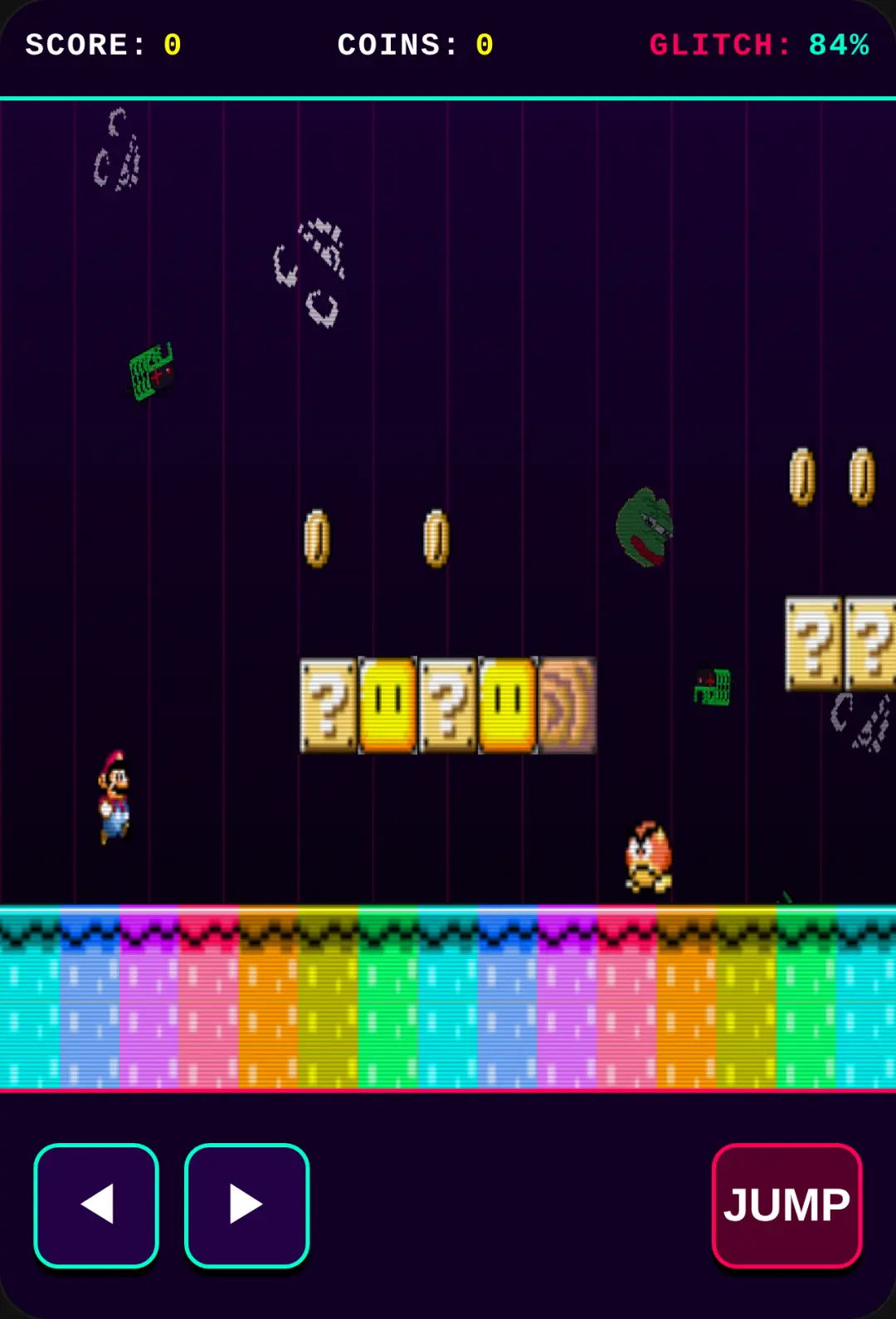 Glitched Super Mario Bros cover
