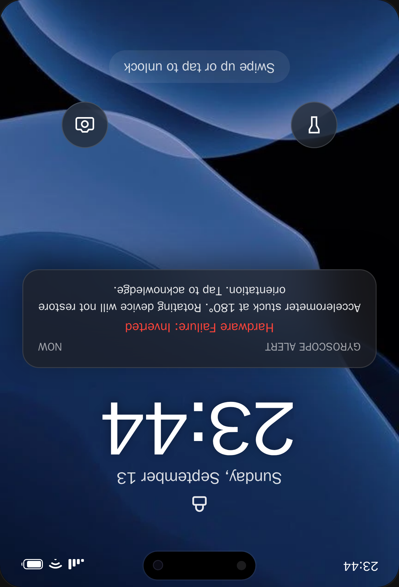 iPhone Simulator - Upside Down Prank cover